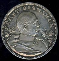 Német Birodalom/Császárság 1895. "Bismarck 80. születésnapja" Ag emlékérem 16,7g T:P