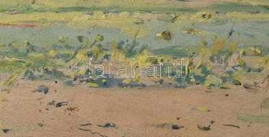 Pörge Gergely (1858-1930): Aratás Rákospalotán, 1905. Olaj, falemez. Jelezve balra lent: Pörge Gerge...