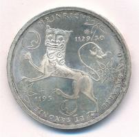 Németország 1995F 10M Ag III. Henrik szász herceg T:1- patina(PP) Germany 1995F 10 Mark Ag Henry the Lion C:AU (PP) patina Krause KM# 186