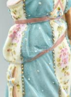 Christian Nonne, Volkstedt: Diana. Kézzel festett porcelán figura, restaurált, apró lepattanások, je...