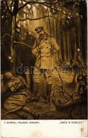 1916 Obóz W Puszczy / Polskie Legiony / WWI Polish military art s: T. Korpal (EK)