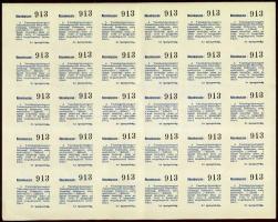 1938. "Váradegyházmegyei Takarékpénztár Részvénytársaság" részvénye 10P-ről, szelvényekkel