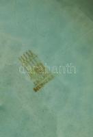 Zsolnay eozin mázas rákos tál, jelzett (halványan), erős kopásnyomokkal, d: 15 cm