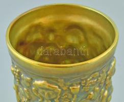 Zsolnay eozin mázas váza, rajta női alakok, jelzett, apró kopásokkal, m: 16,5 cm