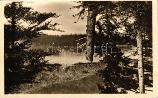 1955 Selmecbánya, Schemnitz, Banská Stiavnica; Horné Hodrusské jazero / Felső Hodrusi tó / lake (EK)