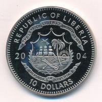 Libéria 2004. 10$ "Szabadság pillanatai - Simon Bolívar felszabadító harca 1819." multicol...