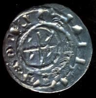 I.László 1077-95. Denár Ag ÉH.18 hátoldali duplaveret T:1