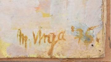 Vasile Varga (1921-2005): Halas csendélet, 1975. Olaj, karton, jelzett. Farostra kasírozva. 38×48 cm...