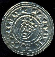 I.László 1077-95. Denár Ag ÉH.19 variáns: az alsó peremen nincsenek függőleges vonalak és a felsőben is alig láthatók! T:1/2+