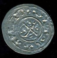 I.László 1077-95. Denár Ag ÉH.19 variáns: az alsó peremen nincsenek függőleges vonalak és a felsőben...