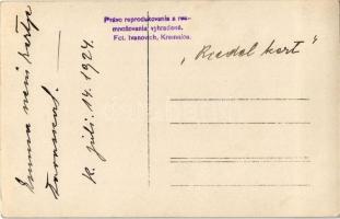 1924 Körmöcbánya, Kremnitz, Kremnica; templom / church. Ivanovich photo