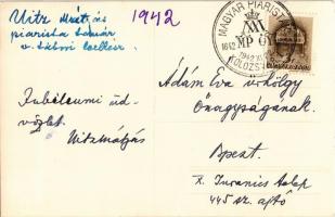 1942 Kolozsvár, Cluj; Pállya István emléktábla a Zágoni Mikes Kelemen római katolikus gimnázium, A k...