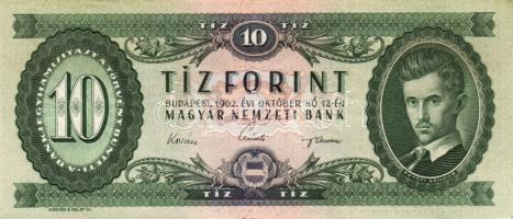 1957-92. 10Ft ((3x), 20Ft (2x), 50Ft (3x), 100Ft (5x) mindegyik klf évszámmal! T:II+,II,II- Összesen 13db!