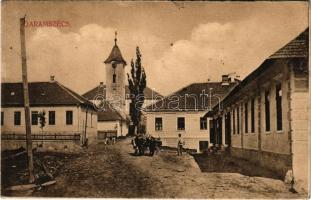 1909 Garamszécs, Polonka, Polomka; utca, üzlet / street, shop (szakadások / tears)