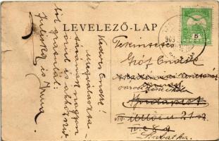 1909 Garamszécs, Polonka, Polomka; utca, üzlet / street, shop (szakadások / tears)