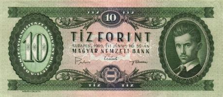 1957-86. 10Ft ((5x), 20Ft (2x), 50Ft (1x), 100Ft (2x) T:II+,II,II- Összesen 10db!