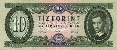 1957-86. 10Ft ((5x), 20Ft (2x), 50Ft (1x), 100Ft (2x) T:II+,II,II- Összesen 10db!