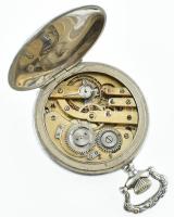 Fém tokos zsebóra jelzés nélkül cca 1920. Működő, jó állapotban d: 50 mm