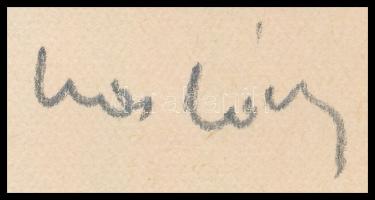 Kós Károly (1883-1977): Parasztház. Linómetszet, papír, utólagos jelzéssel, paszpartuban, 11×11 cm