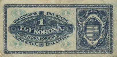 1913-1923. Kis korona tétel 20K piros "Deutschösterreich" fny-sal, 1K, 10K, 20K (2x), 50K ...