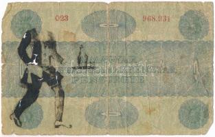 1919. 5K "Osztrák-Magyar Bank..." előlapján gúnyrajz (pincér) T:III-,IV 
Adamo K8