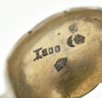 Ezüst (Ag) Cukorcsipesz. Jelzett. nettó: 26g, m:11cm