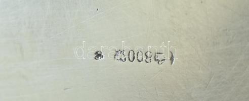 Ezüst (Ag) Jugendstil / szecessziós cukordoboz. Jelzett. Apró sérüléssel (lyuk). nettó: 365g, 13x10x...