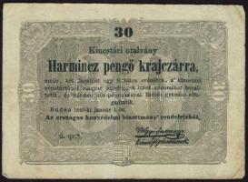 1849. 30kr "Kossuth-bankó" "*"-gal T:III