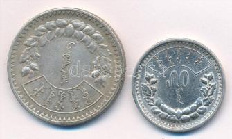 Mongólia 1925. 50m Ag + 1T Ag T:1-,2 patina
Mongolia 1925. 50 Mongo Ag + 1 Tugrik Ag C:AU,XF patina...