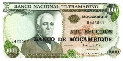 Mozambik 1967-1991. 8 klf bankjegy T:I