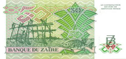 Kongó-Zaire 1985-1995. 10 klf bankjegy T:I