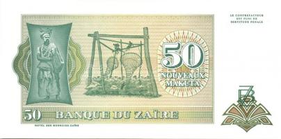 Kongó-Zaire 1985-1995. 10 klf bankjegy T:I