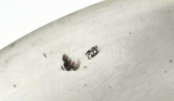 Ezüst (Ag) tálka, jelzett, apró horpadással, 11cm, nettó:92g