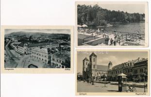 35 db főleg RÉGI történelmi magyar város képeslap vegyes minőségben / 35 mostly pre-1945 historical ...
