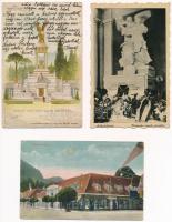 35 db főleg RÉGI történelmi magyar város képeslap vegyes minőségben / 35 mostly pre-1945 historical ...