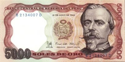 Peru 1985-1988. 7 klf bankjegy T:I