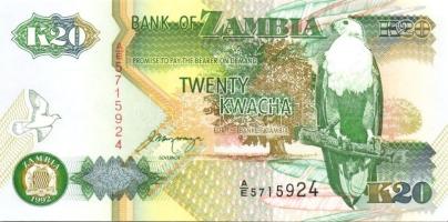 Zambia 8 klf modern bankjegy T:I