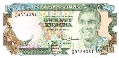 Zambia 8 klf modern bankjegy T:I