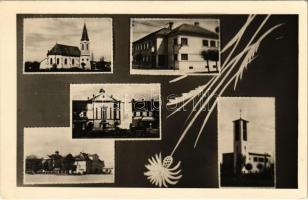 1948 Tornalja, Tornallya, Safárikovo, Tornala; mozaiklap / multi-view postcard (EK)