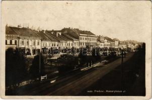 Eperjes, Presov; Masaryková ul. / Masaryk utca, drogéria, gyógyszertár, üzletek / street view, drugstore, pharmacy, shops (EK)