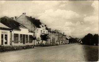 1959 Varannó, Vranov nad Toplou; utca, drogéria / street view, drugstore (EK)