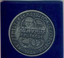 1984. "MÉE Keszthely-Képíró Zoltán" ffém emlékérem T:1 Eredeti tokban (tok sérült)!