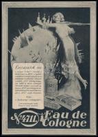 cca 1920-1940 N.4711 Eau de Cologne, parfüm reklám nyomtatvány, kartonra kasírozva, 26x18 cm