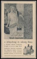 cca 1920-1940 Lohse Uralt Lavendel a jólápoltság és üdeség illata: ..., reklám nyomtatvány, kartonra kasírozva, 21x13 cm