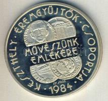 1984. "MÉE Keszthely-Képíró Zoltán" Ag emlékérem 36g T:PP