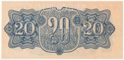 Csehszlovákia 1944. 20K "SPECIMEN" perforációval T:I
Czechoslovakia 1944. 20 Korún with &...