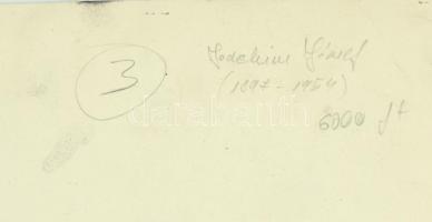 Joachim József (1897-1954): Pihenő. Pasztell, papír, jelzés nélkül, hátoldalán feliratozott. 81×65 c...