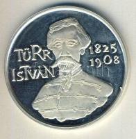 1988. "MÉE Türr István" Ag emlékérem 35,6g T:PP