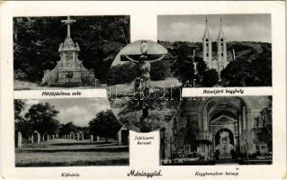 Máriagyűd (Siklós), Hétfájdalmas szűz, Búcsújáró kegyhely, Jubileumi kereszt, Kálvária, kegytemplom belseje (EK)