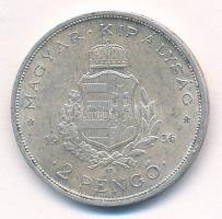 1936. 2P Ag "Liszt Ferenc" T:1-,2 kis patina Adamo P7